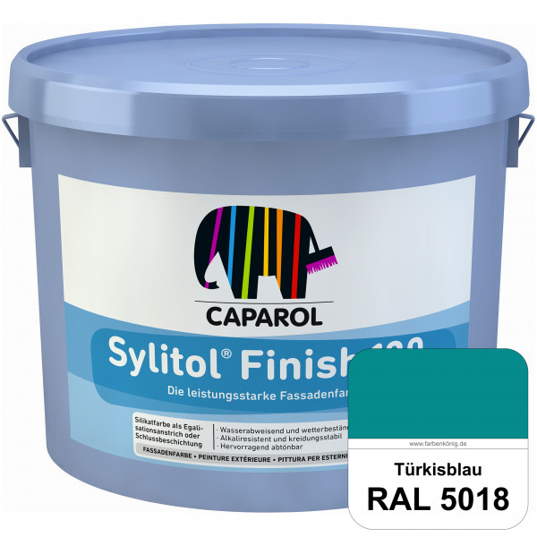 Sylitol® Finish 130 (RAL 5018 Türkisblau) wetterbeständige Fassadenbeschichtungen auf Silikatbasis
