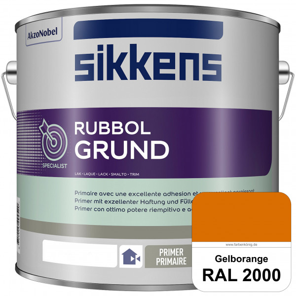Rubbol Grund (RAL 2000 Gelborange) Seidenmatte Grund- und Zwischenbeschichtung auf Kunstharzbasis (i