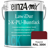 einzA LawiDur 2-K-PU-Buntlack - Hochglanz (RAL 3004 Purpurrot)