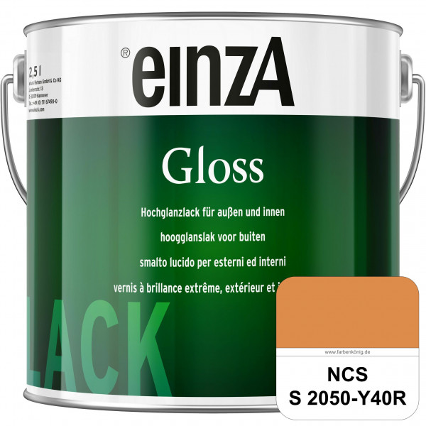 einzA Gloss (NCS S 2050-Y40R) Hochwertiger Alkydharzlack in Premium-Qualität, hochglänzend.