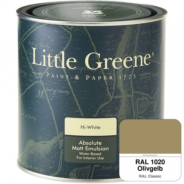 Absolute Matt Emulsion - Sample Pot 250 ml (RAL 1020 Olivgelb)