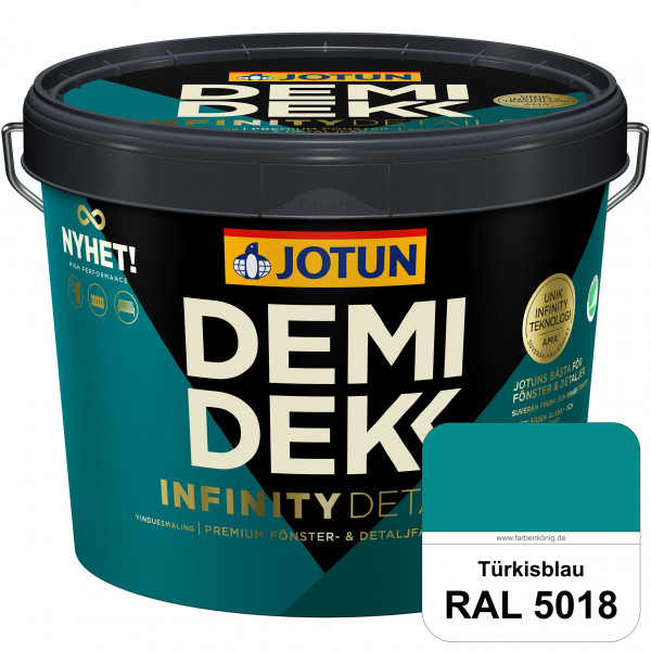 DEMIDEKK Infinity Details - Deckender Holzschutz (RAL 5018 Türkisblau)