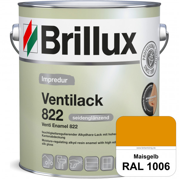 Impredur Ventilack 822 (RAL 1006 Maisgelb) Seidenglanzlack (lösemittelhaltig) Fenster & Türen innen