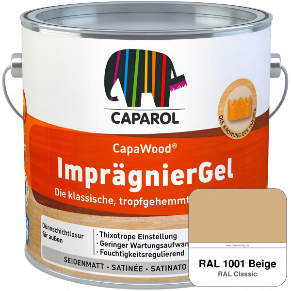 CapaWood® ImprägnierGel (RAL 1001 Beige) - ersetzt Capadur LasurGel