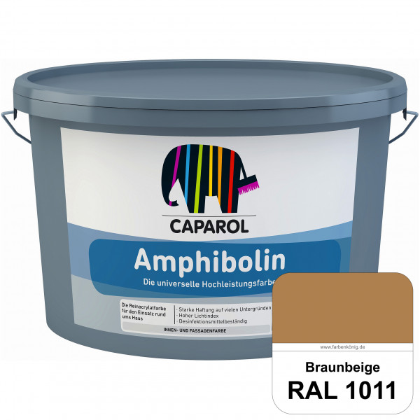 Amphibolin (RAL 1011 Braunbeige) Universalfarbe auf Reinacrylbasis innen & außen