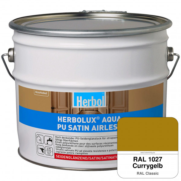 Herbolux Aqua PU Satin Airless (RAL 1027 Currygelb)