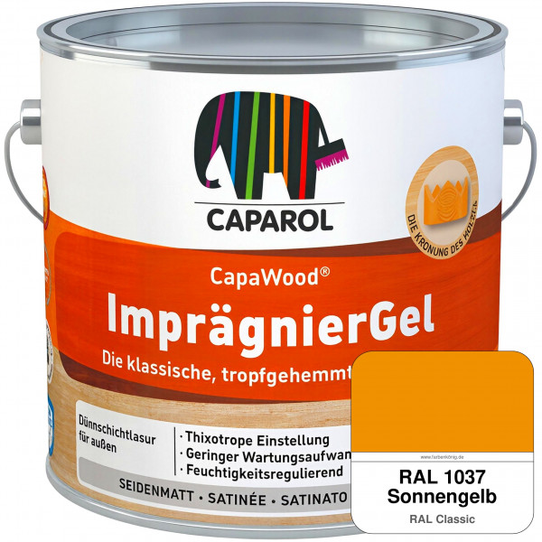 CapaWood® ImprägnierGel (RAL 1037 Sonnengelb) - ersetzt Capadur LasurGel