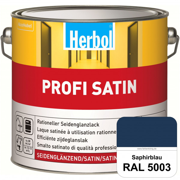 Profi Satin (RAL 5003 Saphirblau) seidenglänzender Lack (Innen & Außen)