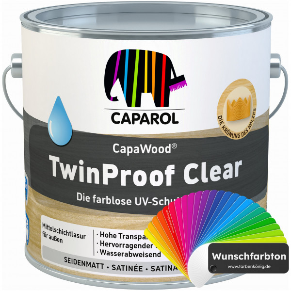 CapaWood® TwinProof Clear (Wunschfarbton) - ersetzt Capadur TwinProof