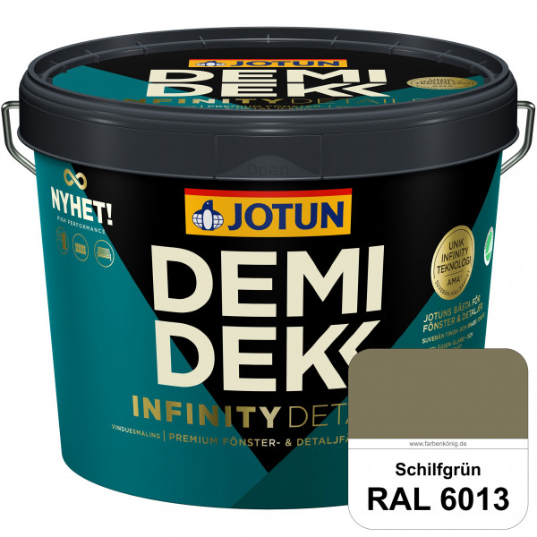 DEMIDEKK Infinity Details - Deckender Holzschutz (RAL 6013 Schilfgrün)