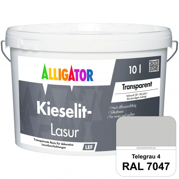 Kieselit-Lasur (RAL 7047 Telegrau 4)