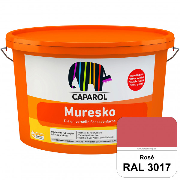 Muresko (RAL 3017 Rosa) Silanisierte Reinacrylat-Fassadenfarbe auf SilaCryl®-Basis