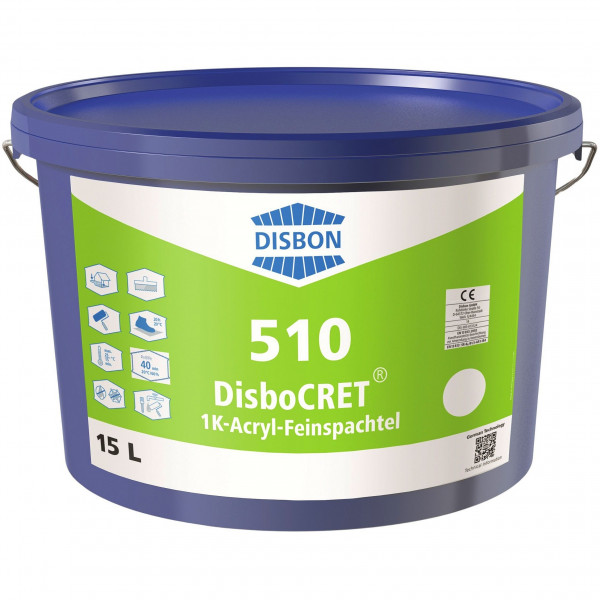 DisboCRET 510 1K-Acryl-Feinspachtel (Weiß)