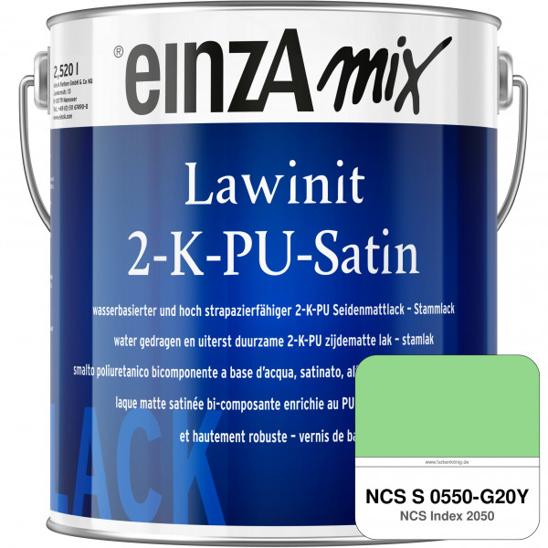 einzA Lawinit 2-K-PU Satin Stammlack (NCS S 0550-G20Y)