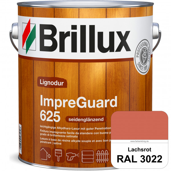 ImpraGuard 625 (RAL 3022 Lachsrot) imprägnierende Lasur (lösemittelhaltig) für allen Laub- und Nadel