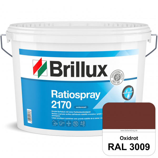 Ratiospray 2170 (RAL 3009 Oxidrot) wasserbasierter, seidenmatter & farbtonbeständiger Allround-Sprit