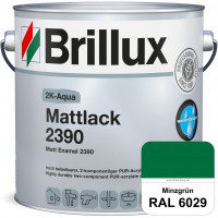 2K-Aqua Mattlack 2390 (RAL 6029 Minzgrün) mechanisch und chemisch hoch belastbar für außen & innen