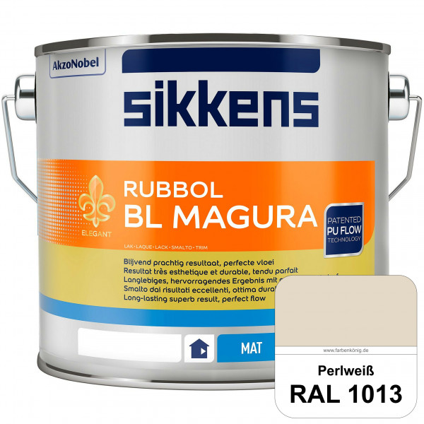 Rubbol BL Magura (RAL 1013 Perlweiß) matter PU-Lack (wasserbasiert) innen & außen