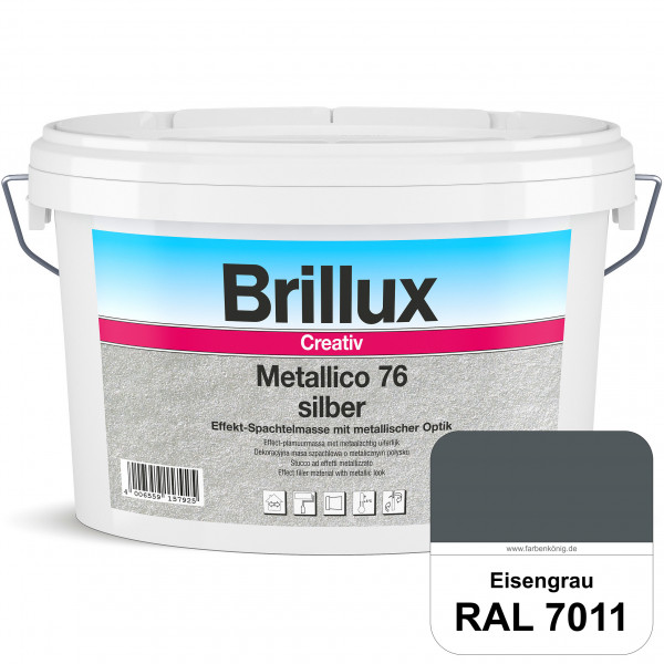 Creativ Metallico 76 (RAL 7011 Eisengrau) Effektspachtelmasse für Oberflächen mit metallischer Optik