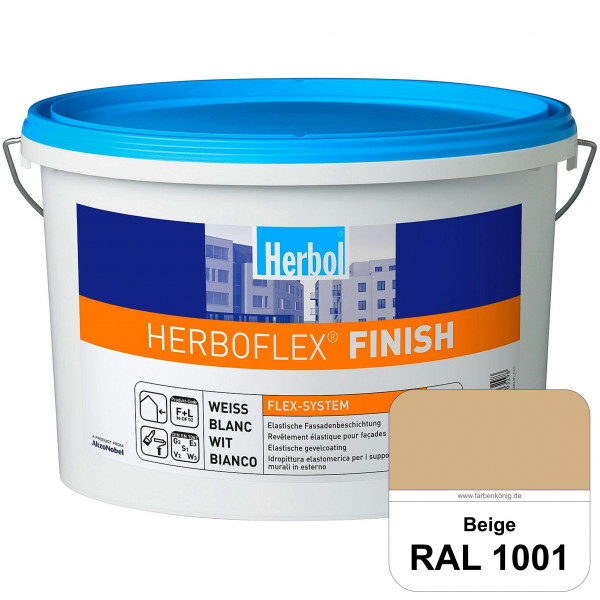 Herboflex Finish Matt (RAL 1001 Beige) Matte, systemgerechte Fassadenfarbe zur Risssanierung