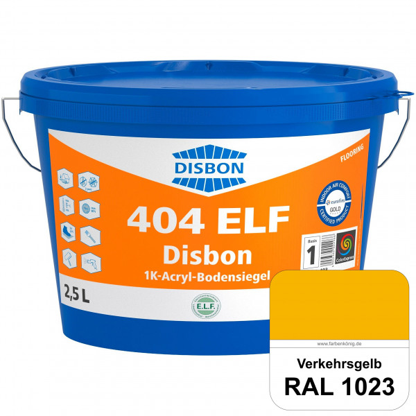 Disbon 404 ELF 1K-Acryl-Bodensiegel (RAL 1023 Verkehrsgelb) 1K PU-verstärkte, emissions- und lösemit