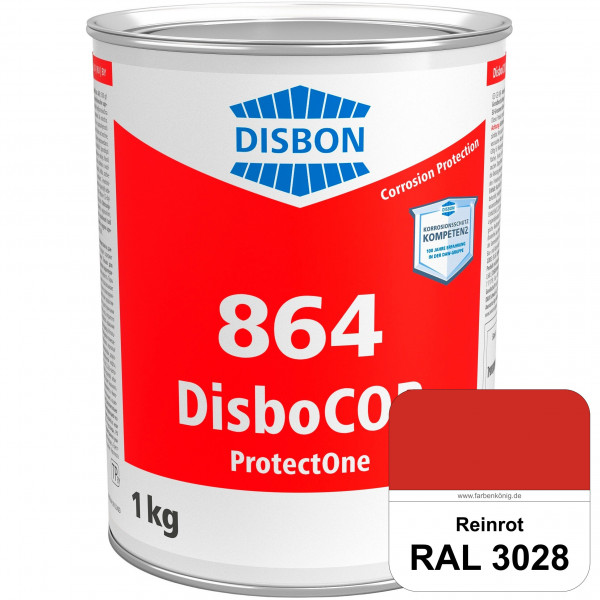 DisboCOR 864 ProtectOne (RAL 3028 Reinrot) 1-Topf-geeignete Korrosionsschutz für alle metallische U