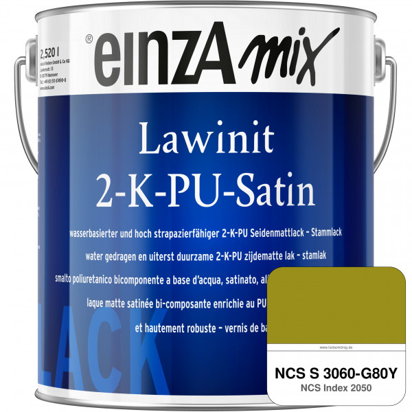 einzA Lawinit 2-K-PU Satin Stammlack (NCS S 3060-G80Y)