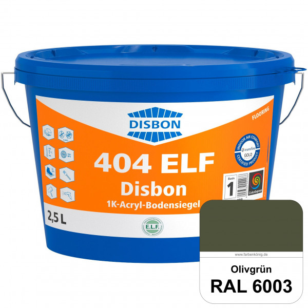 Disbon 404 ELF 1K-Acryl-Bodensiegel (RAL 6003 Olivgrün) 1K PU-verstärkte, emissions- und lösemittelf