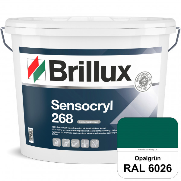 Sensocryl ELF 268 (RAL 6026 Opalgrün) hochwertige seidenglänzende & strapazierfähige Reinacrylat-Inn