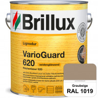 Lignodur VarioGuard 620 (Flächenlasur 620) RAL 1019 Graubeige