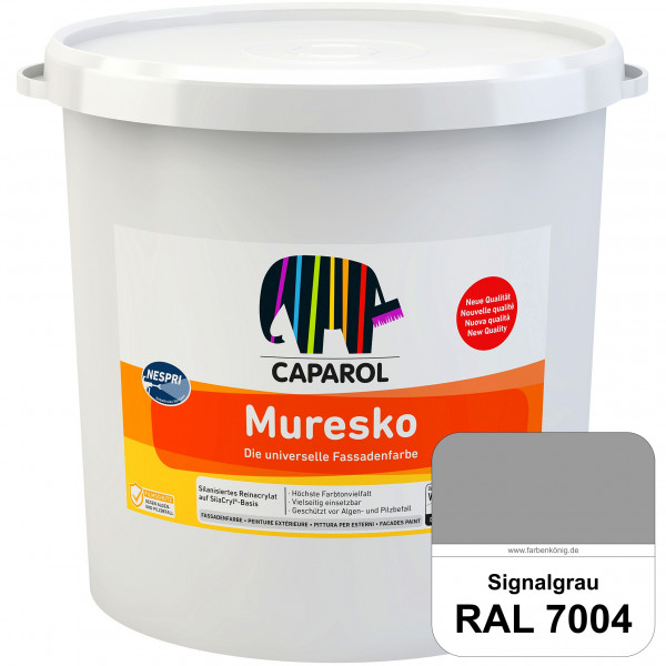 Muresko Nespri (R 30) (RAL 7004 Signalgrau) Silanisierte Reinacrylat-Fassadenfarbe auf SilaCryl®-Bas