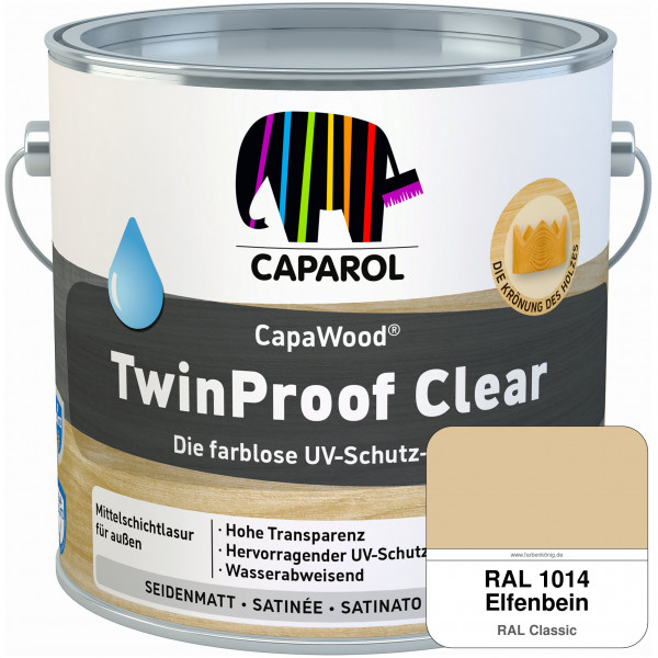 CapaWood® TwinProof Clear (RAL 1014 Elfenbein) - ersetzt Capadur TwinProof