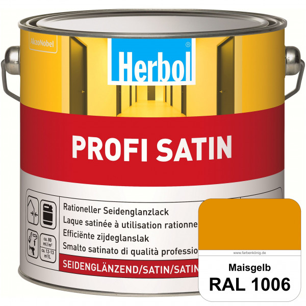 Profi Satin (RAL 1006 Maisgelb) seidenglänzender Lack (Innen & Außen)