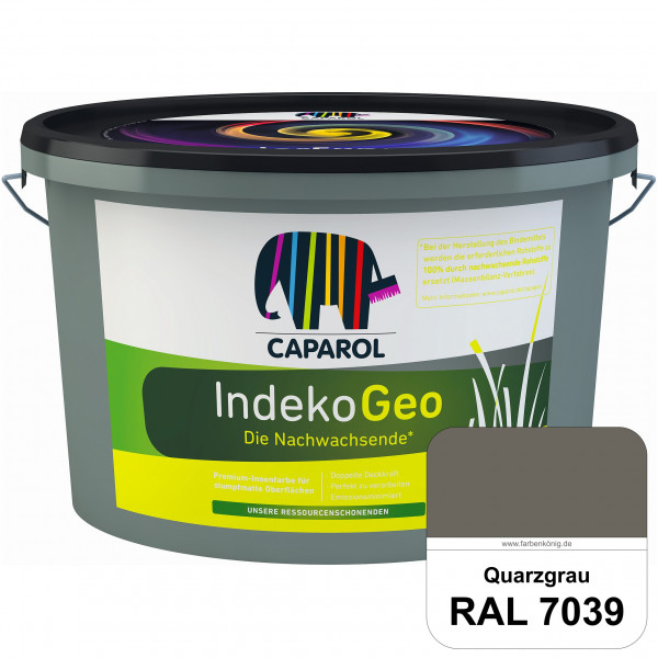IndekoGeo (RAL 7039 Quarzgrau) Ressourcenschonende Premium Innenfarbe für stumpfmatte Oberflächen