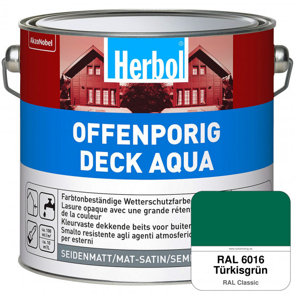 Offenporig-Deck Aqua (RAL 6016 Türkisgrün)