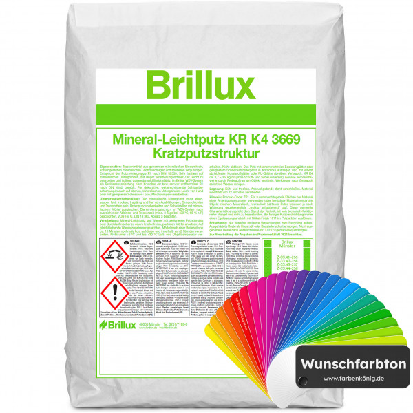 Mineral-Leichtputz KR K4 3669 (Wunschfarbton)