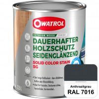 Solid Color Stain SG (RAL 7016 Anthrazitgrau) deckende und seidenglänzende Wetterschutzfarbe außen Solid Color Stain SG (RAL 7016 Anthrazitgrau) deckende und seidenglänzende Wetterschutzfarbe außen