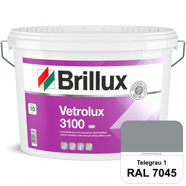 Vetrolux ELF 3100 (RAL 7045 Telegrau 1) matte & gut zu reinigende Spezial-Innenfarbe