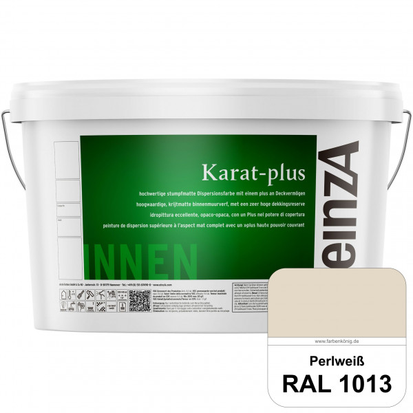 einzA Karat-plus (RAL 1013 Perlweiß) Innenwandfarbe mit herausragenden Produkteigenschaften