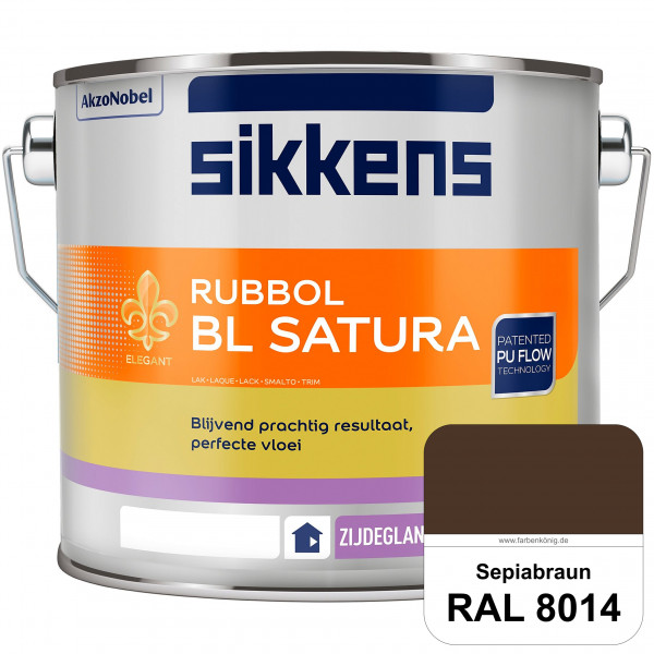 Rubbol BL Satura (RAL 8014 Sepiabraun) seidenglänzender PU-Lack (wasserbasiert) innen & außen