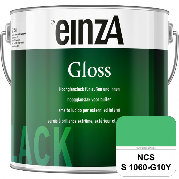 einzA Gloss (NCS S 1060-G10Y) Hochwertiger Alkydharzlack in Premium-Qualität, hochglänzend.