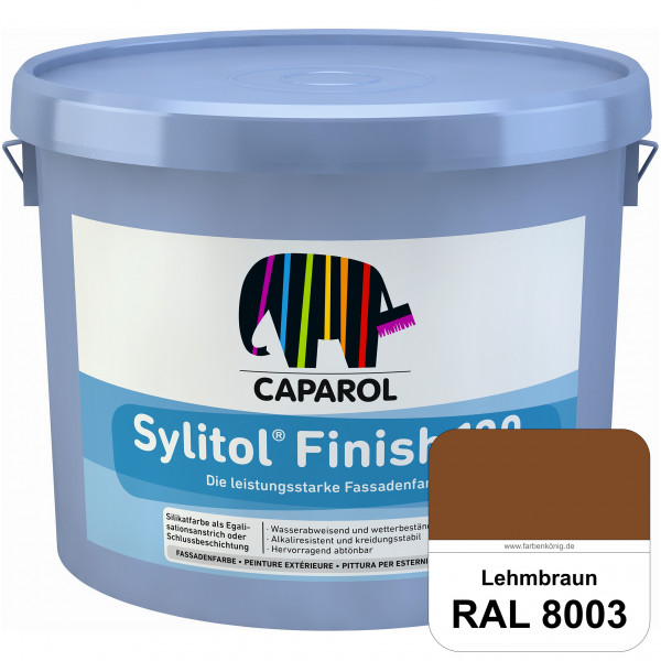 Sylitol® Finish 130 (RAL 8003 Lehmbraun) wetterbeständige Fassadenbeschichtungen auf Silikatbasis