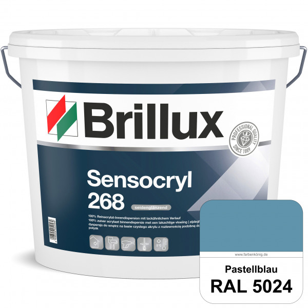 Sensocryl ELF 268 (RAL 5024 Pastellblau) hochwertige seidenglänzende & strapazierfähige Reinacrylat-
