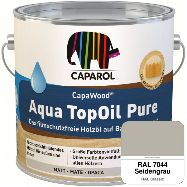 CapaWood® AquaTopOil Pure (RAL 7044 Seidengrau) - ersetzt CapaGreen Holz-Öl Aqua