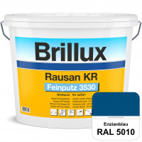 Rausan KR Feinputz 3530 (RAL 5010 Enzianblau) organisch gebundener & verarbeitungsfertiger Glattputz