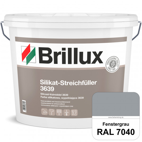 Silikat-Streichfüller ELF 3639 (RAL 7040 Fenstergrau) Wetterbeständiger, gebrauchsfertiger Streichfü