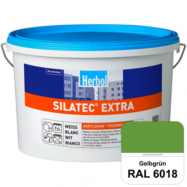 Silatec Extra (RAL 6018 Gelbgrün) Siliconharz-Hybrid-Fassadenfarbe