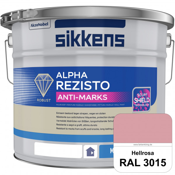 Alpha Rezisto Anti-Marks (RAL 3015 Hellrosa) Extrem widerstandsfähige Innenwandfarbe