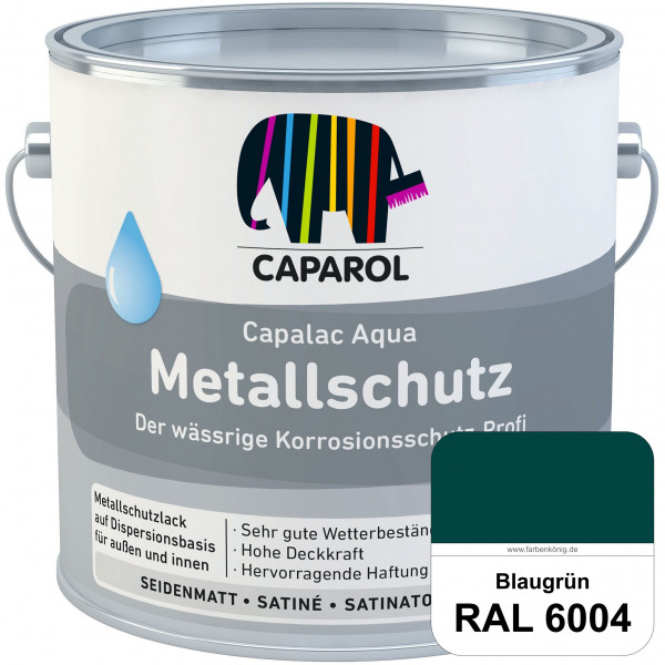 Capalac Aqua Metallschutz (RAL 6004 Blaugrün) wasserbasierter Korrosionsschutz für Stahl & verzinkte