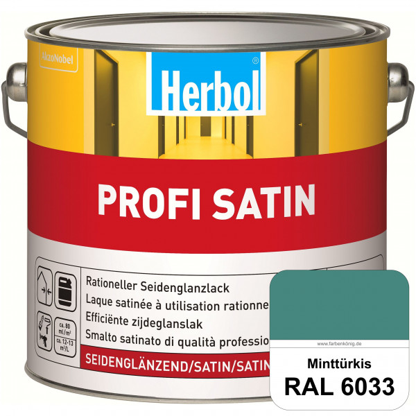 Profi Satin (RAL 6033 Minttürkis) seidenglänzender Lack (Innen & Außen)